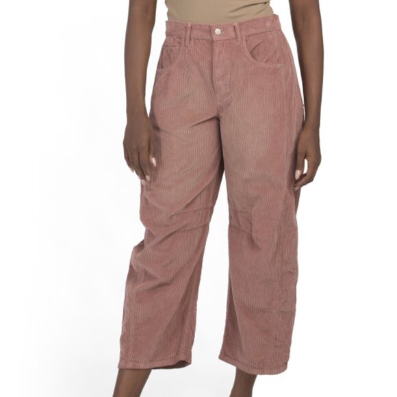 NEW FREE PEOPLE Good Luck Corduroy Pants for women in rose 7256m3 - Picture 4 of 4